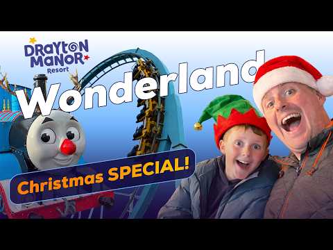 Our First Christmas Wonderland at Drayton Manor was Amazing!!🎢